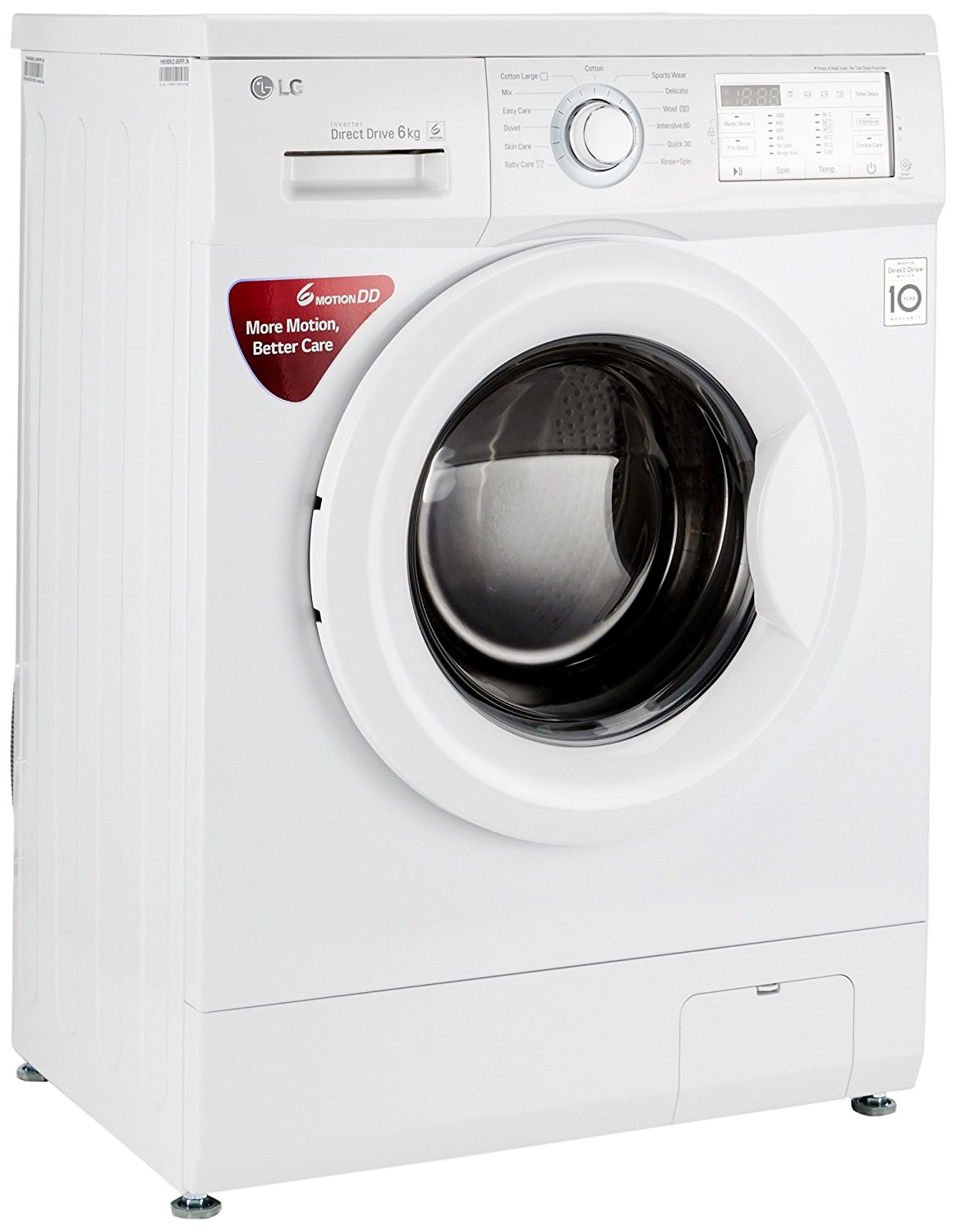 Lg 6 Kg Fully Automatic Front Loading Washing Machine Fh0h3ndnl02